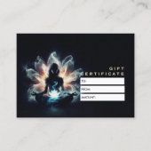 Carte De Réduction Cadeaux de pose de méditation d'instructrice de yo (Devant)