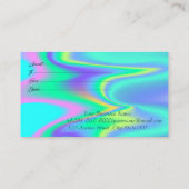 Carte De Réduction Cadre élégant moderne, Confetti Or Holographique (Dos)