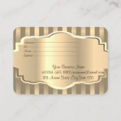 Carte De Réduction Cadre Or Moderne Élégant, Gravé (Dos)