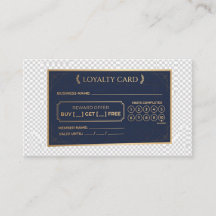 "Carte de fidélité personnalisable vierge pour l'e