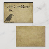 Carte De Réduction Cartes-cadeaux Crow & Star - Prim (Devant / Derrière)