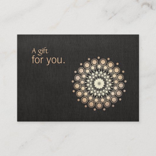 Carte De Réduction Certificat-cadeau de massothérapeute pour les arts (Devant)