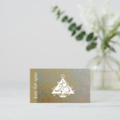 Carte De Réduction Certificat-prime classique d'argent d'or de Noël (Debout devant)