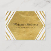 Carte De Réduction Certificat-prime contemporain moderne d'or (Devant)