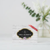 Carte De Réduction Certificat-prime - cru de coiffeur floral (Debout devant)