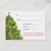 Carte De Réduction Certificat-prime de fête des vacances | d'arbre de (Dos)