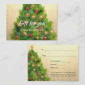 Carte De Réduction Certificat-prime de la feuille d'or | de Faux (Devant / Derrière)