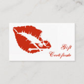 Carte De Réduction certificat-prime de lèvres de poison (Dos)