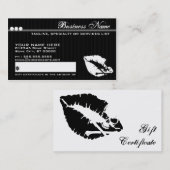 Carte De Réduction certificat-prime de lèvres de poison (Devant / Derrière)