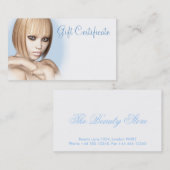 Carte De Réduction Certificat-prime de Minna (Devant / Derrière)