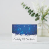 Carte De Réduction Certificat-prime de Noël (Debout devant)