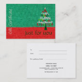 Carte De Réduction Certificat-prime de Noël | juste pour vous (Devant / Derrière)