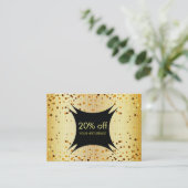 Carte De Réduction Certificat-prime de remise de bon d'or de (Debout devant)