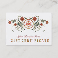 Certificat-prime de symbole d'OM de logo de fleur