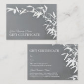 Carte De Réduction Certificat-prime en bambou d'arbuste de zen (Devant / Derrière)