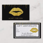 Carte De Réduction Certificat-prime fascinant de maquilleur (Devant / Derrière)