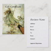 Carte De Réduction Certificat-prime parti de fées - Arthur Rackham (Devant / Derrière)