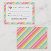 Carte De Réduction Certificat-prime personnalisable de boulangerie (Devant / Derrière)