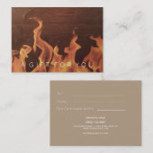 Carte De Réduction Certificat-prime rustique de restaurant du feu en (Devant / Derrière)