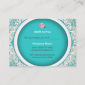 Carte De Réduction Certificat-primes élégants de boulangerie (Dos)