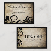 Carte De Réduction Certificat-primes sophistiqués modernes de salon (Devant / Derrière)