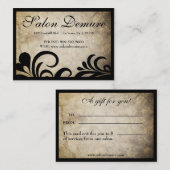 Carte De Réduction Certificat-primes sophistiqués modernes de salon (Devant / Derrière)