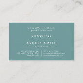 Carte De Réduction Champ Fleur sauvage élégant (Dos)