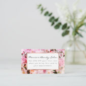 Carte De Réduction Chic Joli Push Pink Rose Floral (Debout devant)