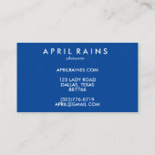 Carte De Réduction Chic simple rose orange bleu arc-en-ciel (Dos)