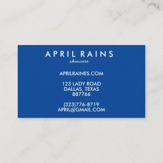 Carte De Réduction Chic simple rose orange bleu arc-en-ciel (Dos)