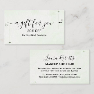 Carte De Réduction Christmas Discount Card – Festive Holiday Savings