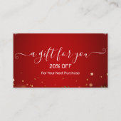Carte De Réduction Christmas Discount Card – Festive Holiday Savings (Devant)