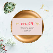 Carte De Réduction Ciseaux d'or Dresser cheveux Salon coiffeur