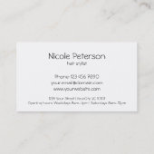 Carte De Réduction Ciseaux gris des textes d'or - coiffeur - remise (Dos)