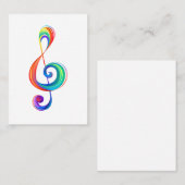 Carte De Réduction Clé arc-en-ciel (Devant / Derrière)