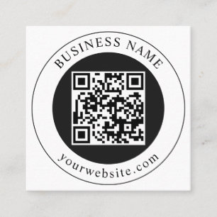 Carte De Réduction Code QR avec nom d'entreprise modifiable