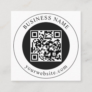 Carte De Réduction Code QR avec nom d'entreprise modifiable