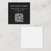 Carte De Réduction Code QR promotionnel d'entreprise (Devant / Derrière)