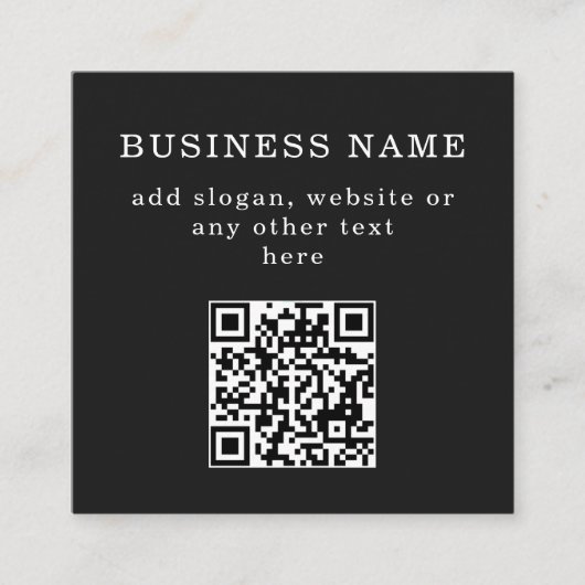 Carte De Réduction Code QR promotionnel d'entreprise (Devant)