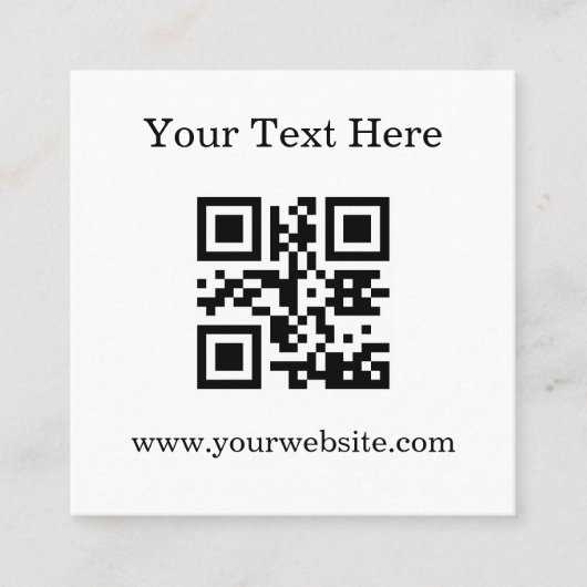 Carte De Réduction Code QR promotionnel d'entreprise (Devant)
