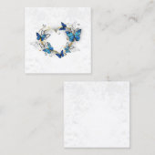 Carte De Réduction Coeur bijoux avec papillons Morpho (Devant / Derrière)