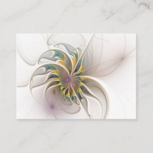 Carte De Réduction Colorful fractal ornament. Flower art