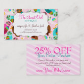 Carte De Réduction Comment maintenant petits hiboux ? Bon (Devant / Derrière)