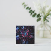 Carte De Réduction Conception Abstraite des fleurs fractales. (Debout devant)