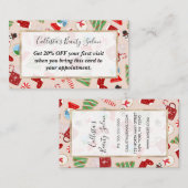 Carte De Réduction Cookie Illustration Pattern (Devant / Derrière)