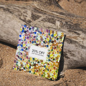 Carte De Réduction Couleur d'eau illustrée feuille en chute