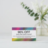 Carte De Réduction Couleurs demi-teintes (carte de réduction) (Debout devant)