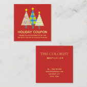 Carte de réduction Coupon de vacances (Devant / Derrière)