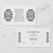 Carte De Réduction Coupons pour vous donner (Devant / Derrière)