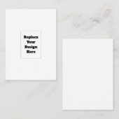 Carte De Réduction Créez votre propre blanc  (Devant / Derrière)